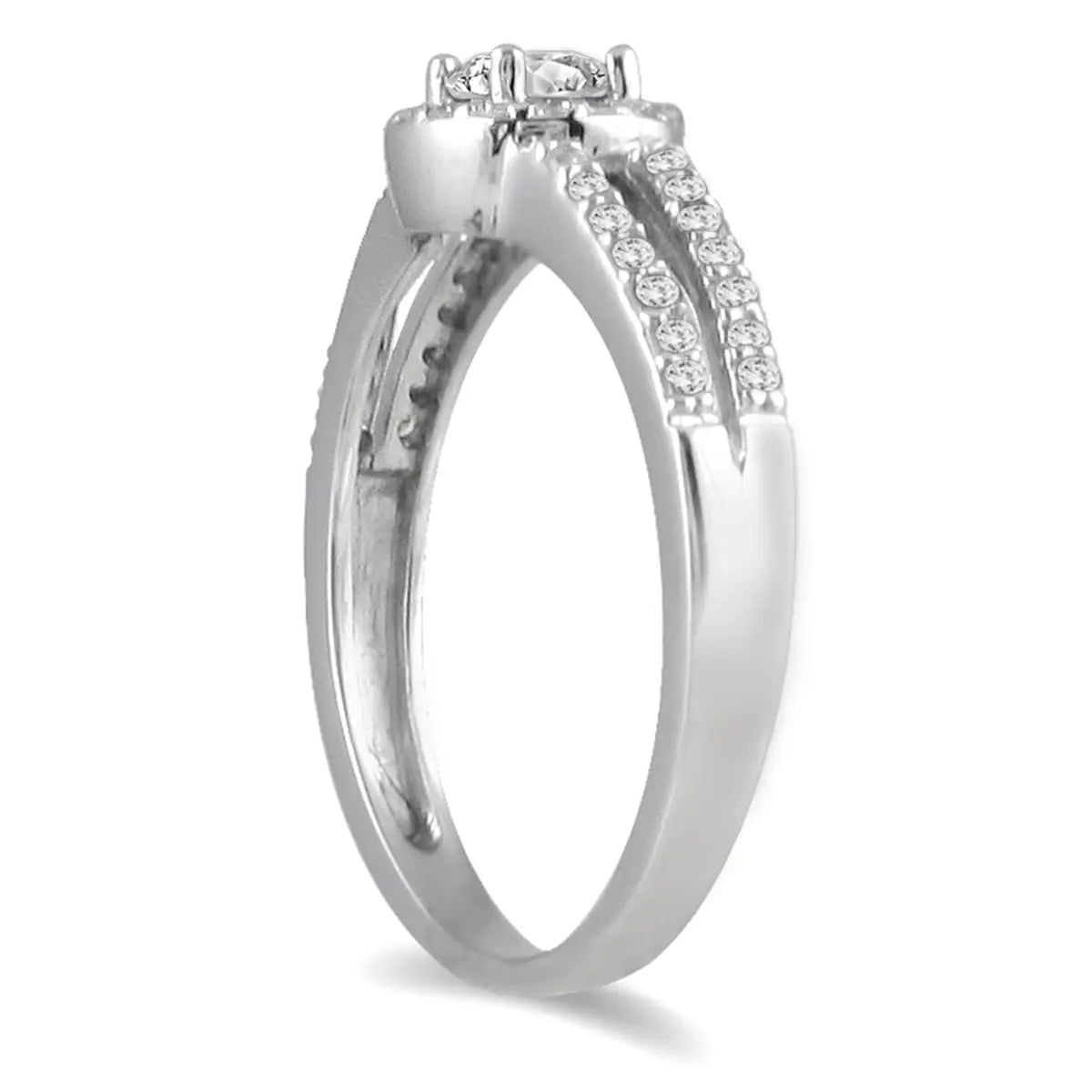 1/2 Carat Diamond Ring in 10K White Gold