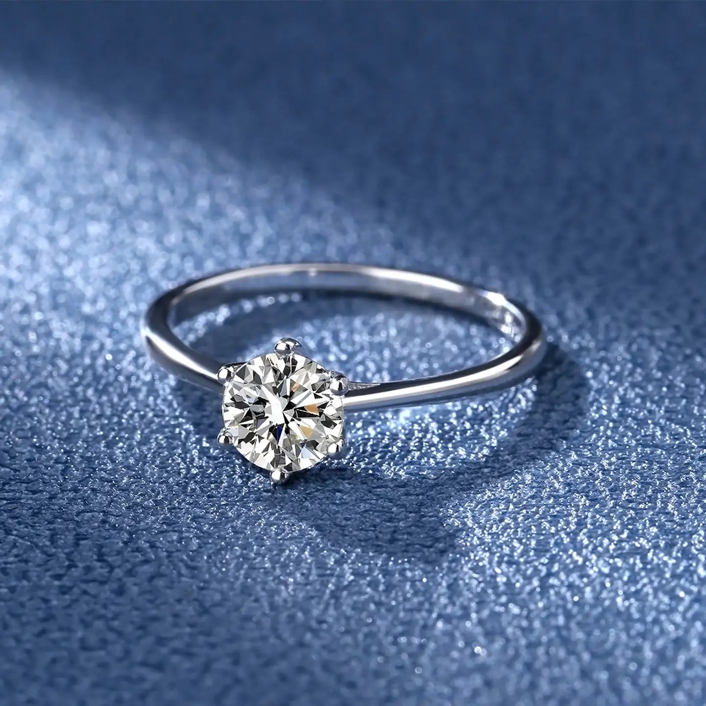 2 CT Solitaire Engagement Ring with Lab Diamond