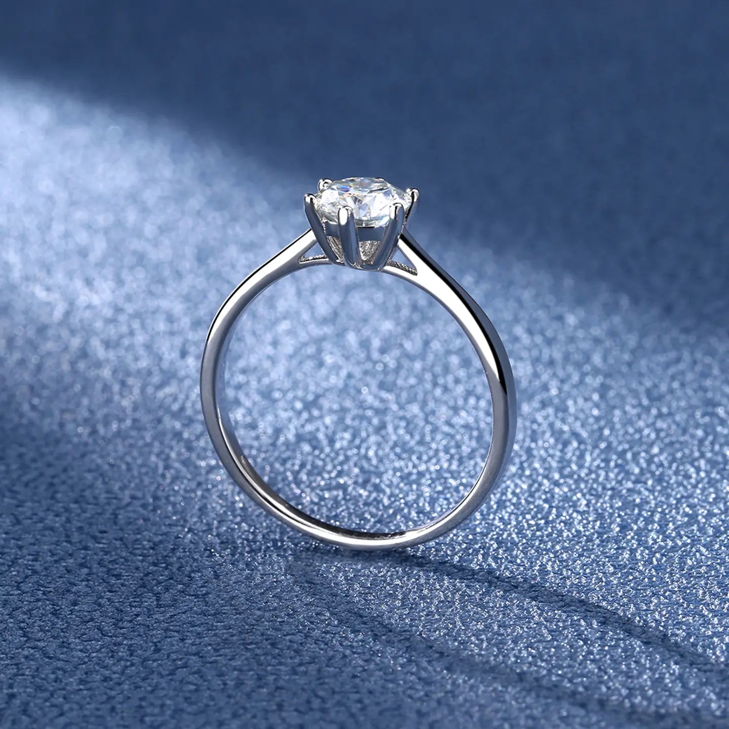 2 CT Solitaire Engagement Ring with Lab Diamond