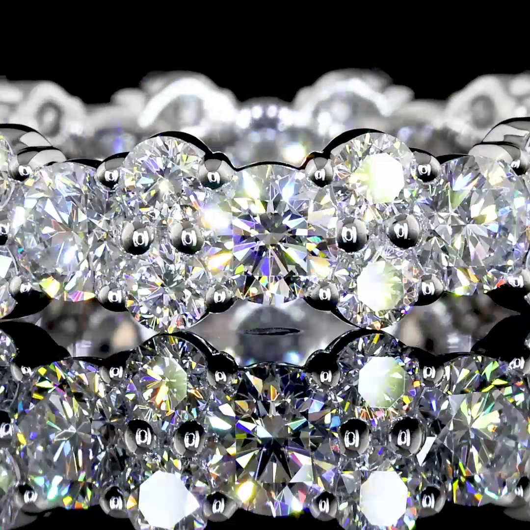2.83 Cts 14K WHITE GOLD Round Shape Eternity Band Eternity Band