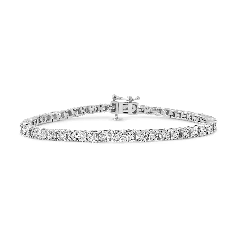 1 CT Real Diamond Tennis Bracelet