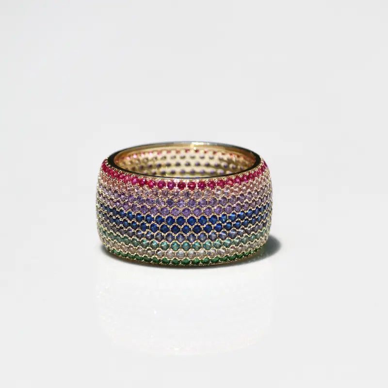 Blossom Cigar Band Ring + 14K Gold Vermeil