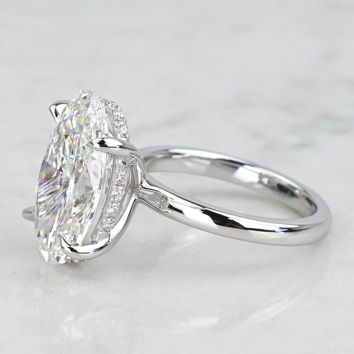 6 Carat Lab-Grown Diamond Engagement Ring