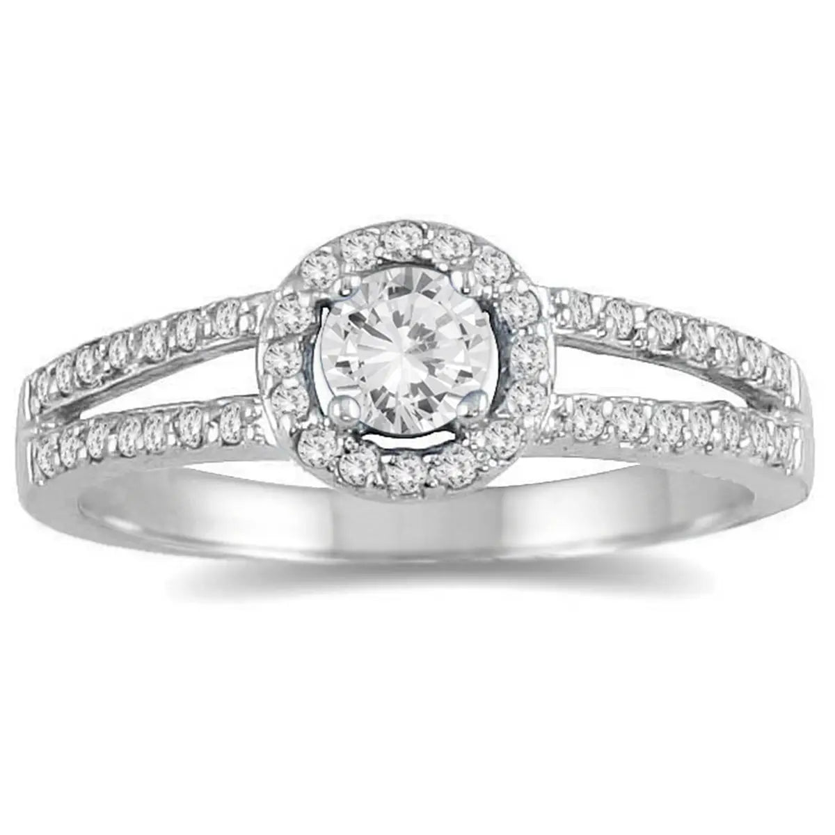 1/2 Carat Diamond Ring in 10K White Gold