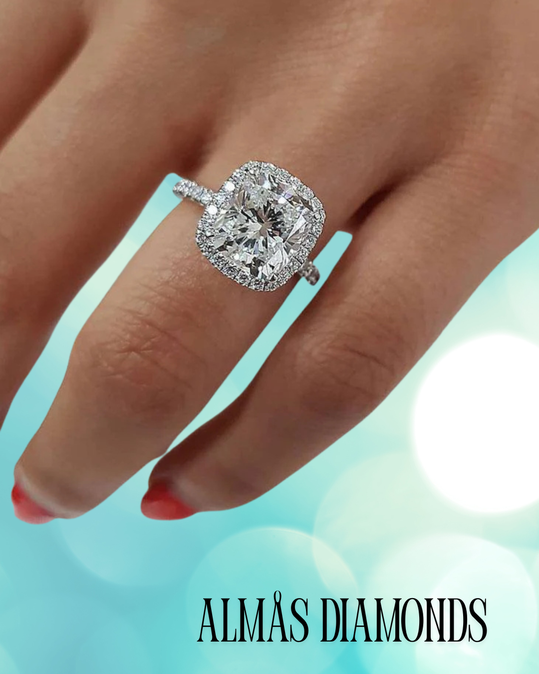 10 Carat Cushion Cut Diamond Engagement Ring - Certified