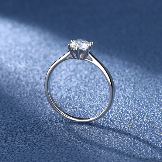 2 CT Solitaire Engagement Ring with Lab Diamond