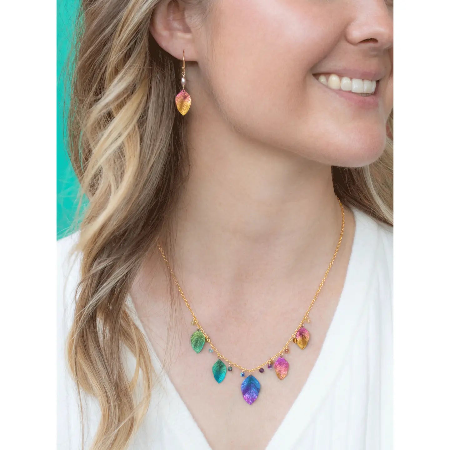 Healing Elm Leaf Necklace
